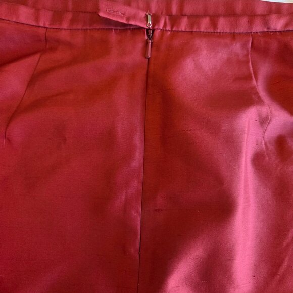Dana Buchman 100% silk skirt NWT Red/rust colour. Size 14 - Picture 5 of 7